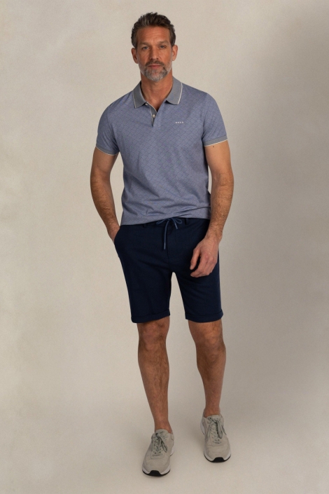 NZA blauwe heren polo | Model