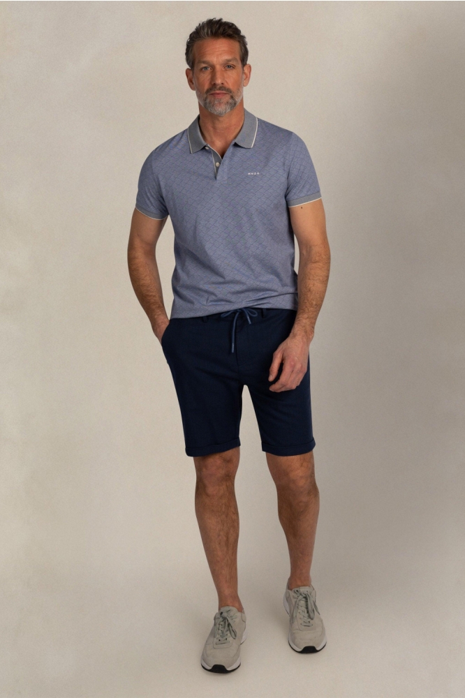 NZA blauwe heren polo | Model