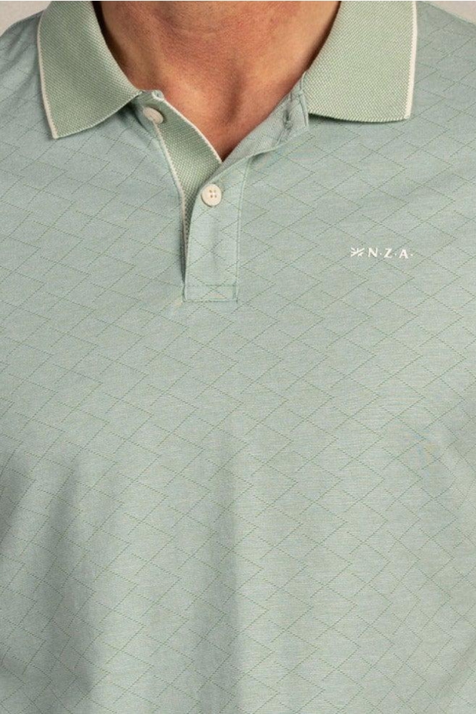 NZA groene heren polo | Kleurstaal