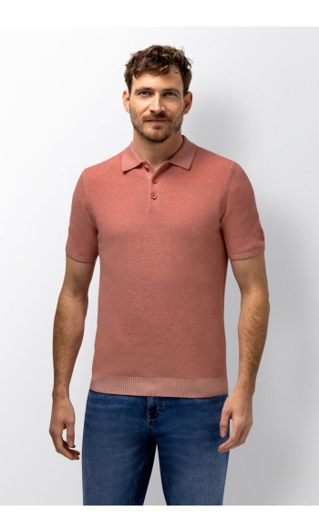 GEBREIDE POLO MET HONINGRAATSTRUCTUUR 475 16051 4214