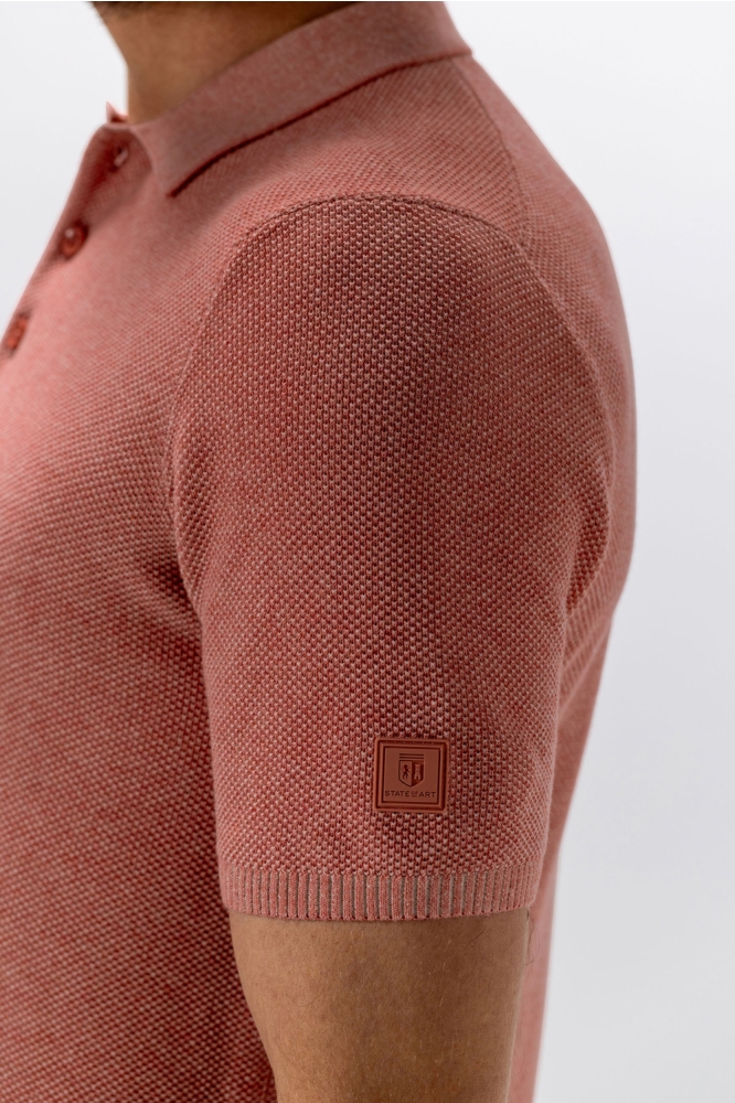 State of Art oranje heren polo | Unique Selling Point