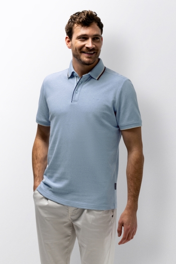 State of Art Polo OXFORD PIQUE POLO VAN LINNEN KATOENMIX 461 16438 5153