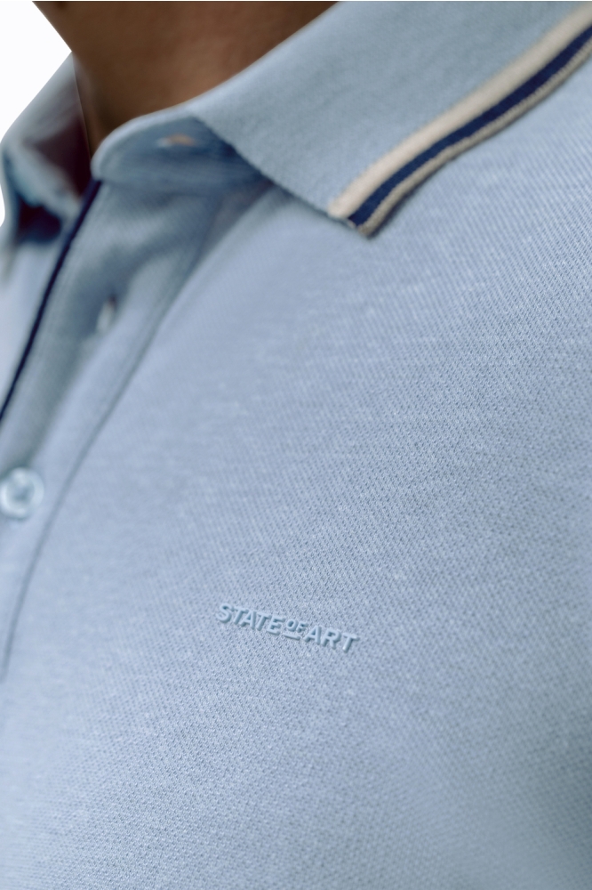 State of Art blauwe heren polo | Kleurstaal