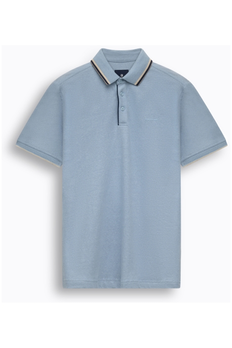 State of Art blauwe heren polo | Vooraanzicht