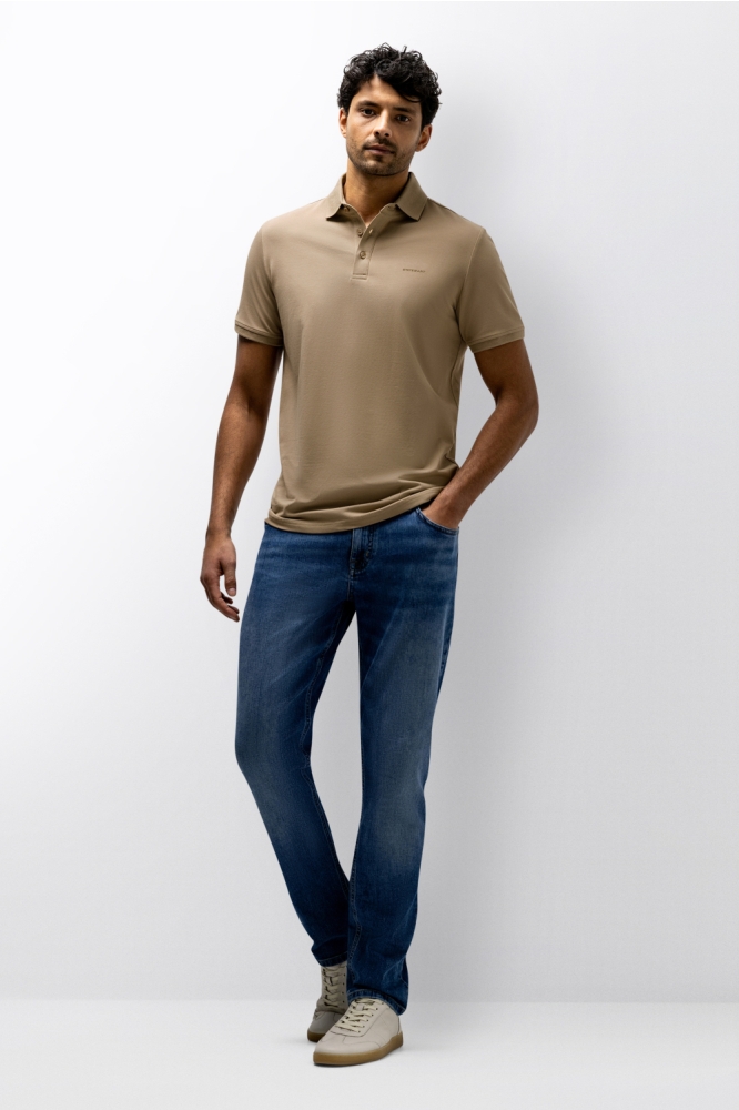State of Art taupe heren polo | Model