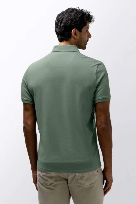 State of Art groene heren polo | Model achteraanzicht