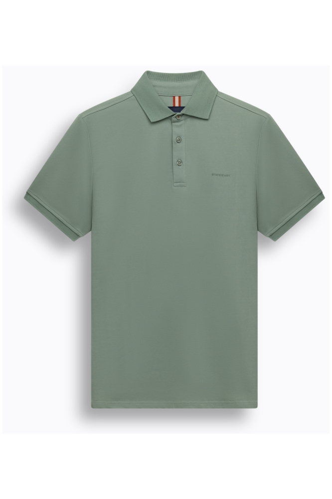 State of Art groene heren polo | Vooraanzicht
