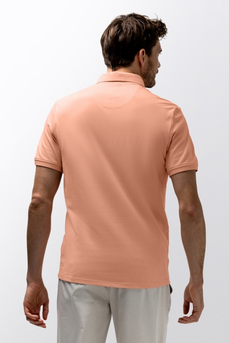 State of Art oranje heren polo | Model achteraanzicht