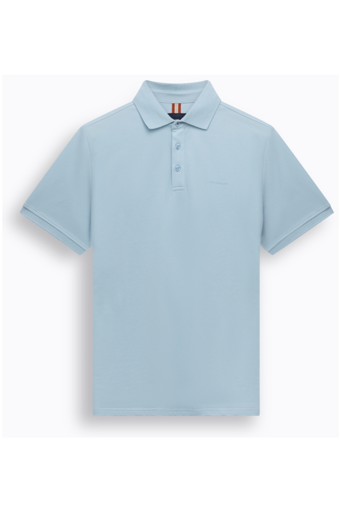 State of Art blauwe heren polo | Vooraanzicht