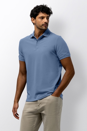 State of Art poloshirt piqu? ss p Blauw