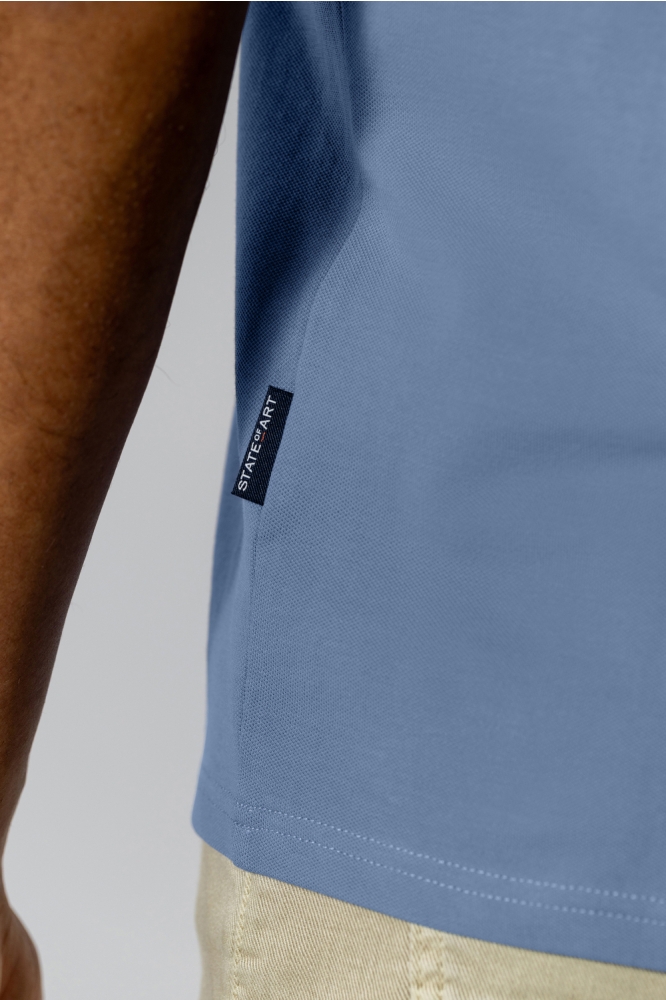 State of Art blauwe heren polo | Kleurstaal