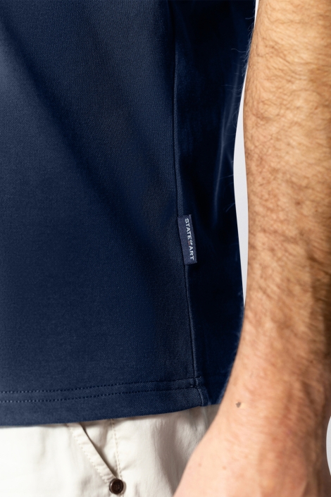 State of Art blauwe heren polo | Kleurstaal