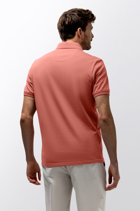 State of Art oranje heren polo | Model achteraanzicht