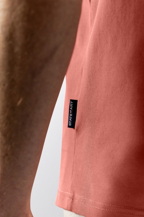 State of Art oranje heren polo | Kleurstaal