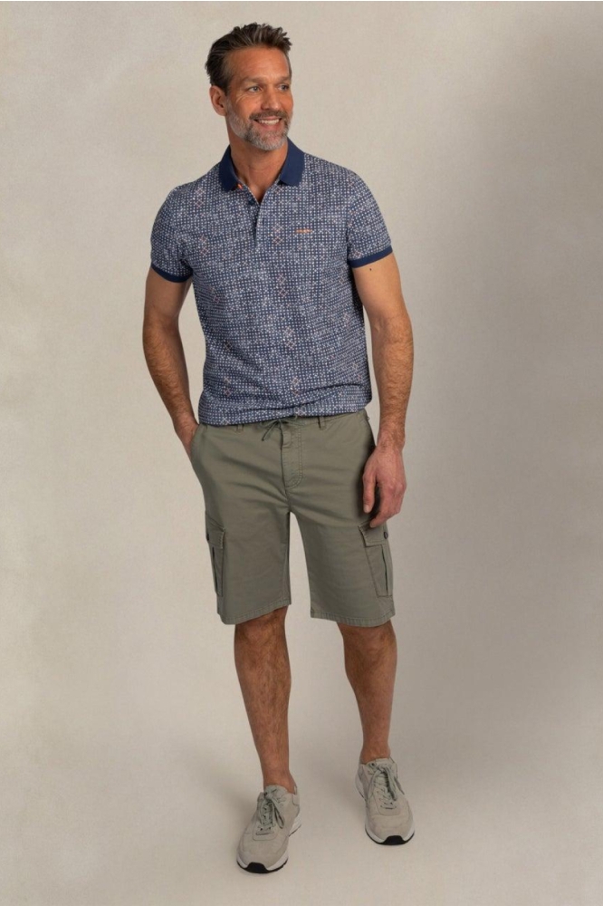 NZA blauwe heren polo | Model