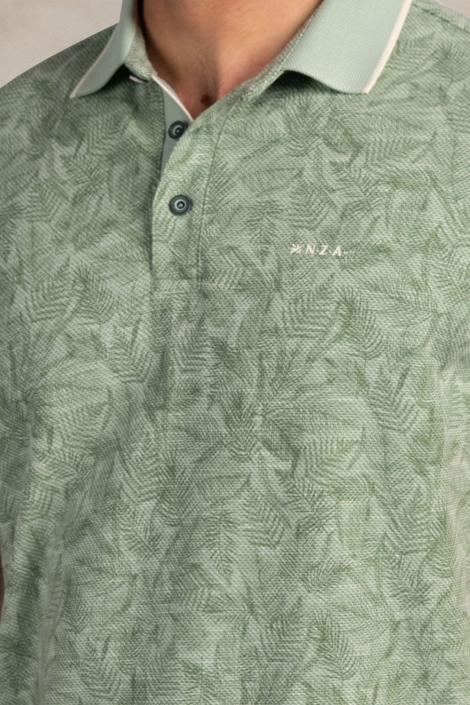NZA groene heren polo | Kleurstaal