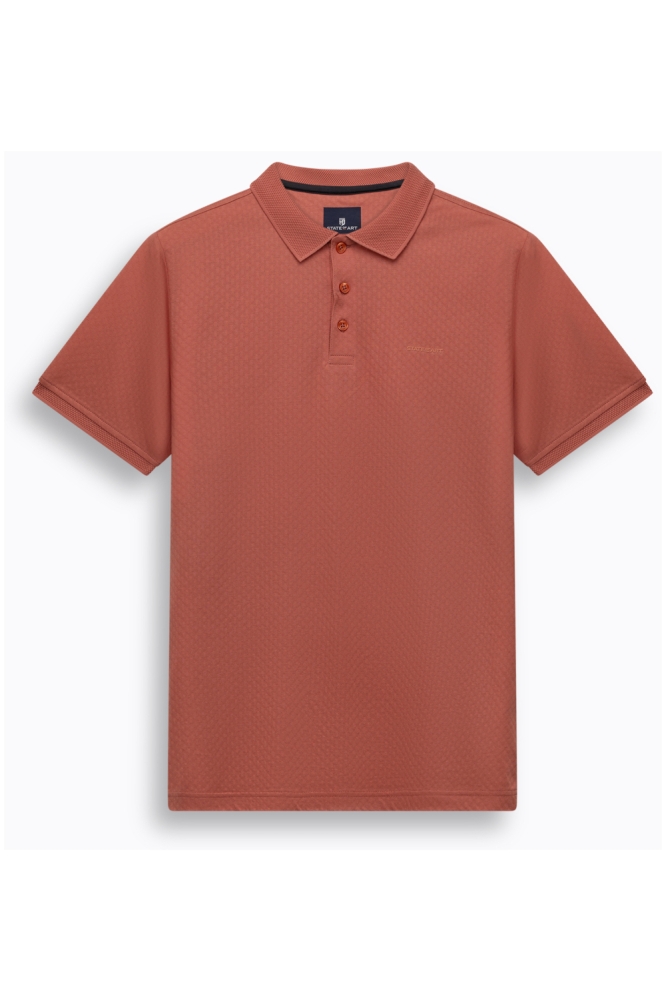 State of Art oranje heren polo | Vooraanzicht
