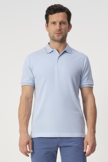 Campbell Polo POLO SS JORDAN 103546 3251 CHAMBRAY BLUE