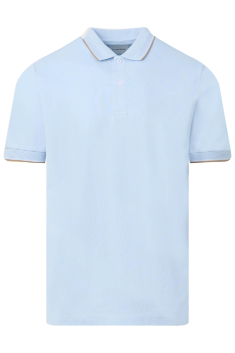 Campbell blauwe heren polo | Vooraanzicht