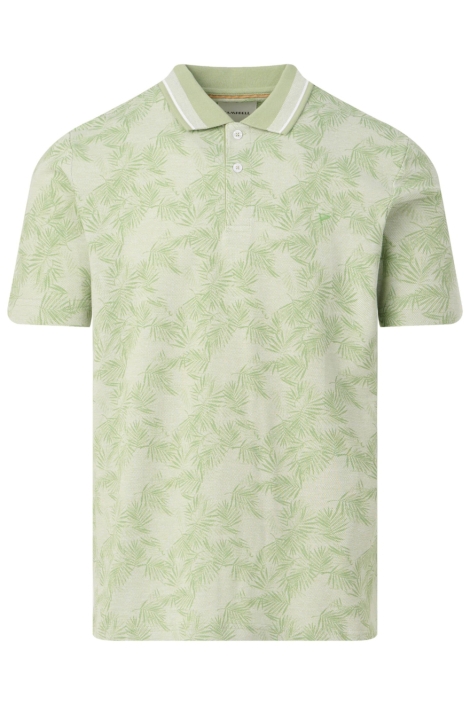 Campbell groene heren polo | Vooraanzicht