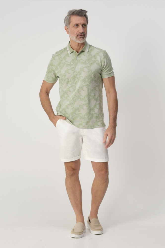 Campbell groene heren polo | Model