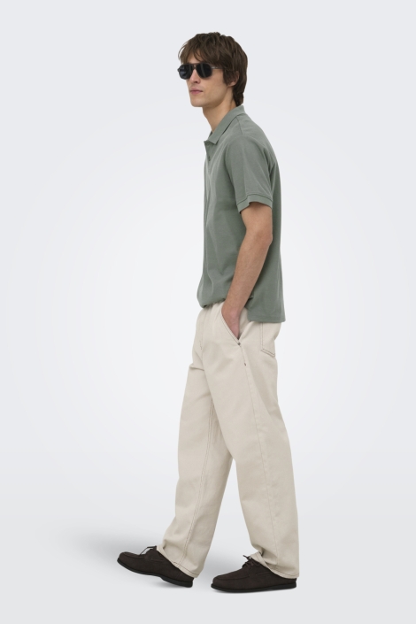 Only & Sons groene heren polo | Model