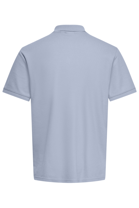 Only & Sons blauwe heren polo | Achteraanzicht