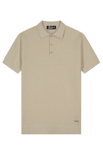Malelions Polo BOUCLE POLO MMB30026035 LIGHT TAUPE