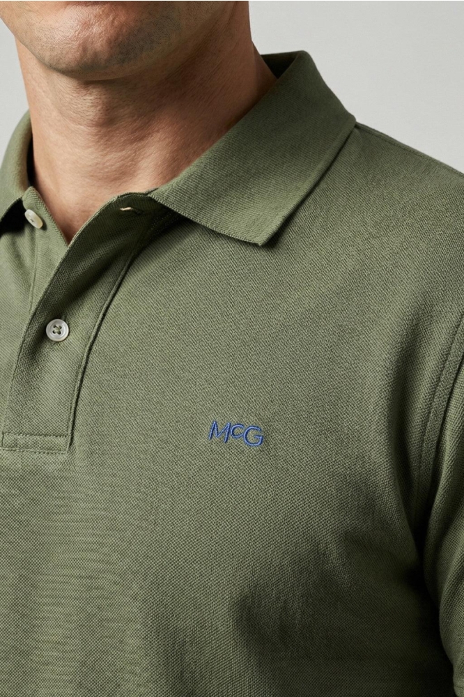 McGregor groene heren polo | Close up