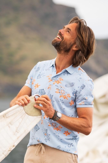 NZA Polo POLO SHORT SLEEVE 26CN124 2633 Sky Blue