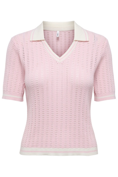 Only roze dames t-shirt | Vooraanzicht