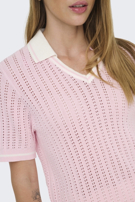 Only roze dames t-shirt | Close up