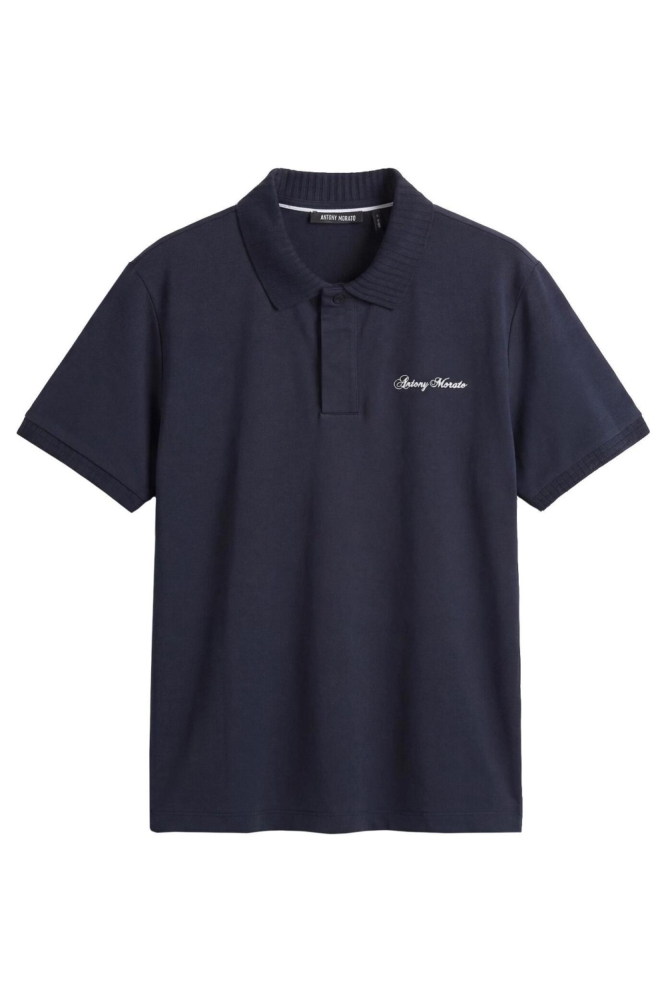 Antony Morato blauwe heren polo | Vooraanzicht