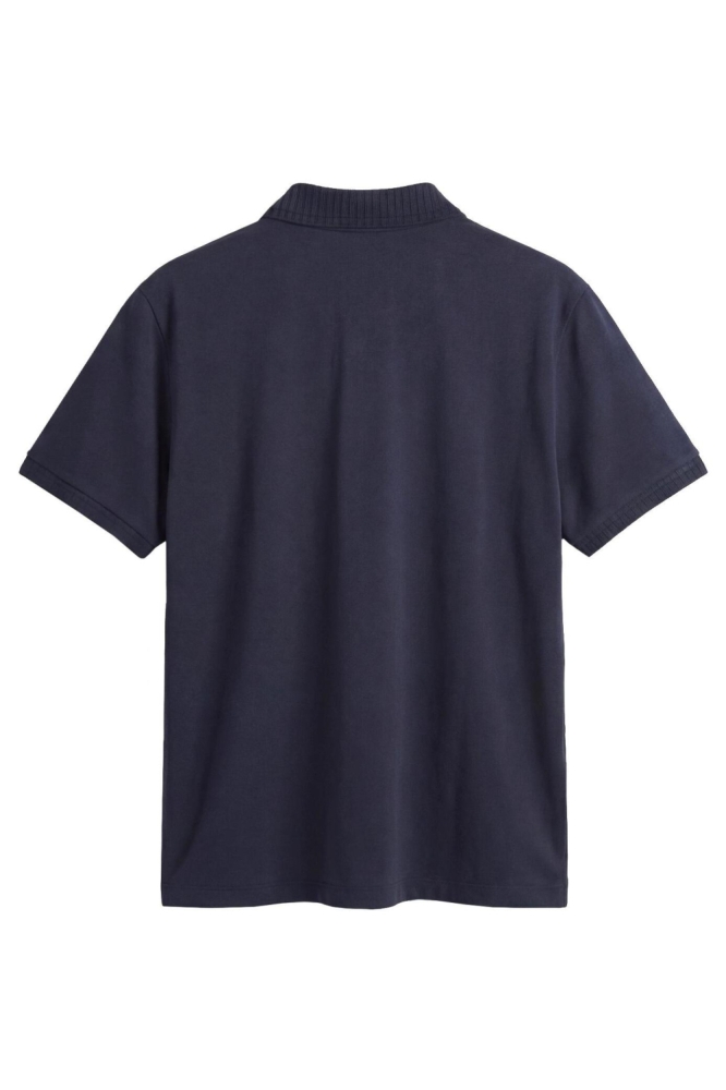 Antony Morato blauwe heren polo | Achteraanzicht