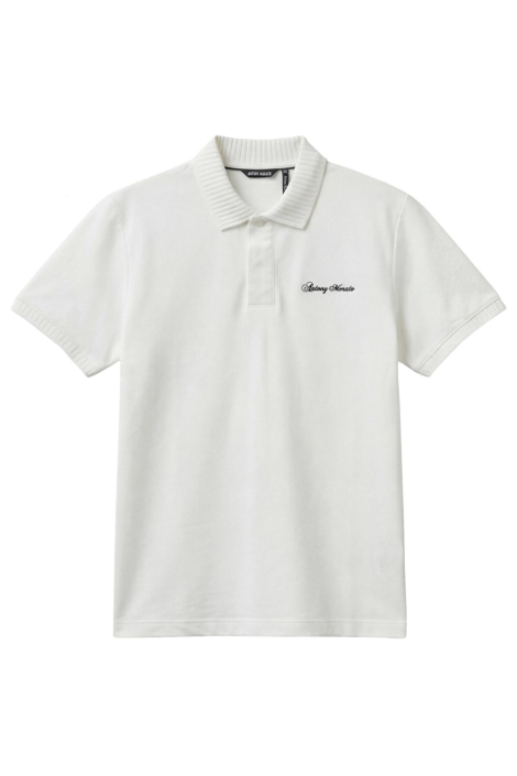 Antony Morato witte heren polo | Vooraanzicht