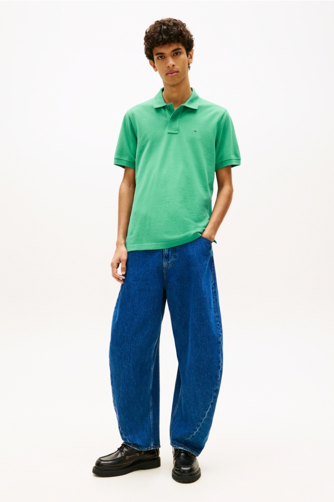 Tommy Jeans groene heren polo | Model