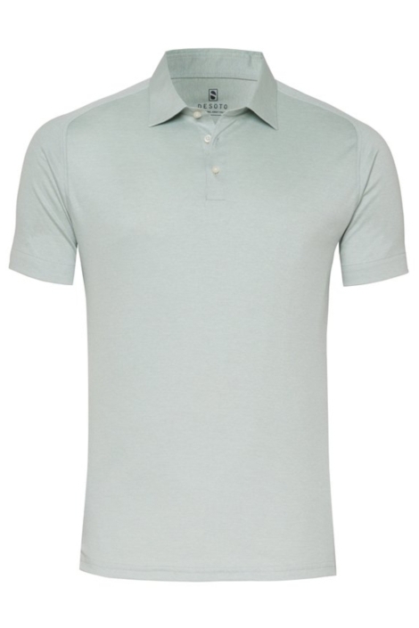 Desoto groene heren polo | Vooraanzicht