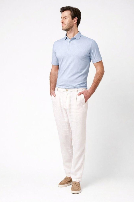 Desoto blauwe heren polo | Model