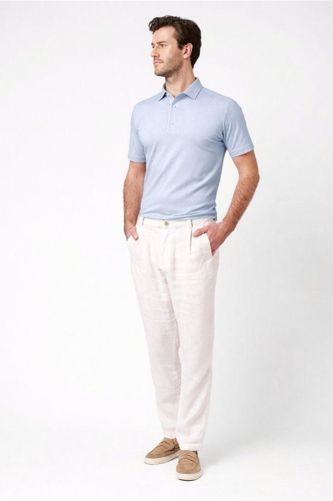 Desoto blauwe heren polo | Model