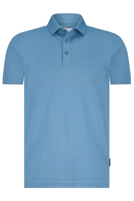 State of Art blauwe heren polo | Vooraanzicht