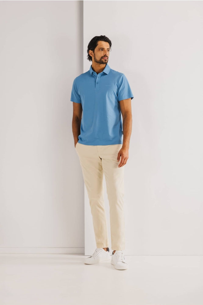 State of Art blauwe heren polo | Model