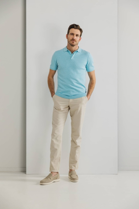 State of Art blauwe heren polo | Model