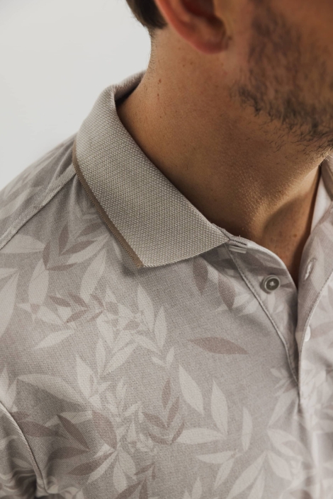 State of Art beige heren polo | Unique Selling Point