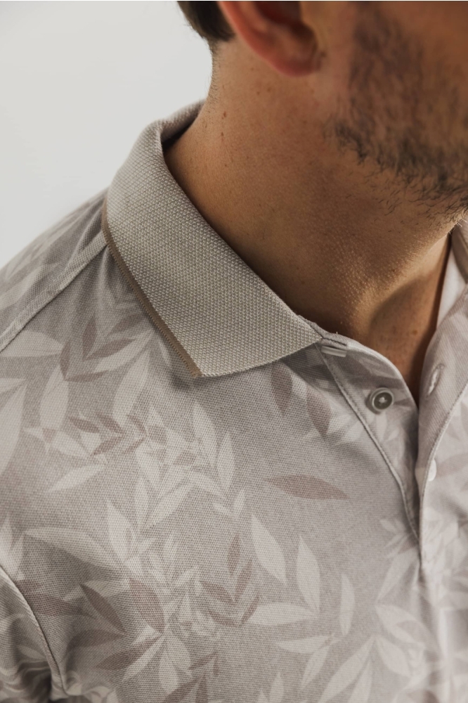 State of Art beige heren polo | Unique Selling Point