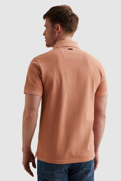 PME legend roze heren polo | Model achteraanzicht