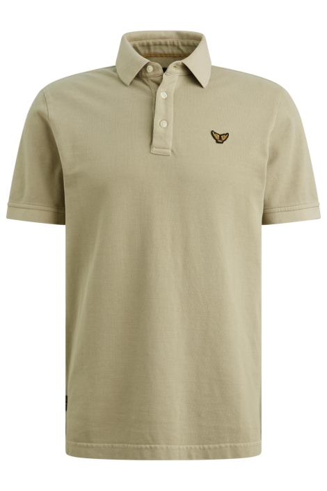 PME legend beige heren polo | Vooraanzicht