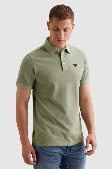 PME legend groene heren polo | Model vooraanzicht