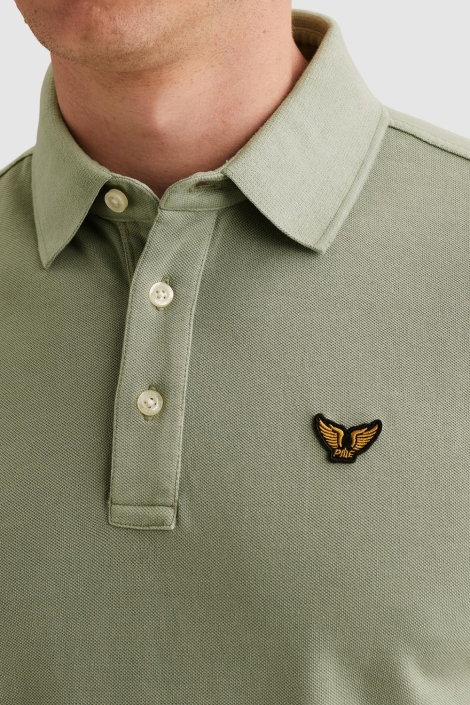 PME legend groene heren polo | Close up