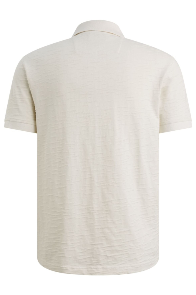 PME legend witte heren polo | Achteraanzicht