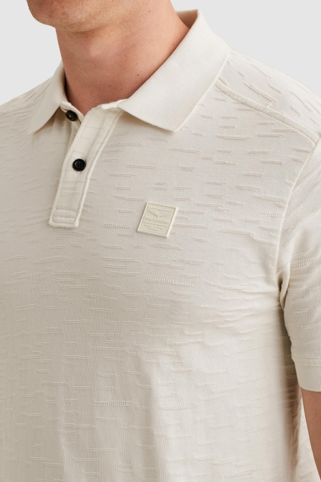 PME legend witte heren polo | Close up